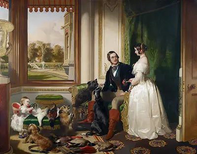Windsor Castle in Modern Times Queen Victoria, Prince Albert and Victoria, Princess Royal Edwin Henry Landseer